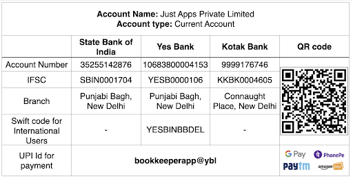 Bank Details